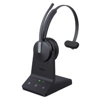 Yealink WH64 Mono Teams DECT Wireless Headset, DECT & Bluetooth Wireless Technology, 3-Mic Noise Cancellation