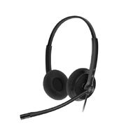 Yealink YHS34 Lite Dual Wideband Noise-Canceling Headset, Binaural Ear, RJ9, QD Cord, Foamy Ear Cushion, Hearing Protection