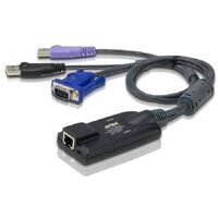 Aten VGA USB Virtual Media KVM Adapter with Smart Card Support for KN, KM series