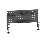 Brateck GMPB-05-02-B CLAMP-ON DESK PEGBOARD ORGANIZER WITH STORAGE KITS (BLACK) (LS)