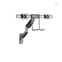 Brateck Fabulous Wall Mounted  Gas Spring Dual Monitor Arm 17'-32',Weight Capacity (per screen)9kg(Black)