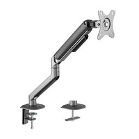 Brateck Single Monitor Economical Spring-Assisted Monitor Arm Fit Most 17'-32' Monitors, Up to 9kg per screen VESA 75x75/100x100