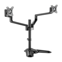 Brateck Premium Aluminum Articulating Monitor Stand Fit Most 17'-32' Monitor Up to 8KG VESA 75x75,100x100(Black)