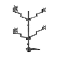 Brateck LDT72-T048 PREMIUM ALUMINUM ARTICULATING MONITOR STAND, from 17'-32', weight capacity 6kg, 180° Rotation