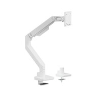 Brateck LDT81-C012-W NOTEWORTHY HEAVY-DUTY GAS SPRING MONITOR ARM For most 17'~49' Monitors, Fine Texture White (new)