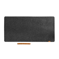 Brateck MP07-12-G Large Felt Mouse Pad Dark Grey