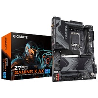 Gigabyte Z790 GAMING X AX Intel LGA 1700 ATX Motherboard, 4x DDR5 ~128GB, 3x PCI-E x16, 3x M.2, 6x SATA,  5x USB 3.2, 1x USB-C,