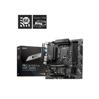 MSI PRO B760M-A WIFI DDR4 mATX Motherboard, 4x DDR4~128GB, 2x PCI-E x 16, 1x PCI-E x 1, 2x M.2, 4x SATA, 4x USB 3.2 , 2x USB 2.0