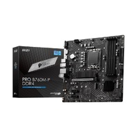 MSI PRO B760M-P DDR4 mATX Motherboard, 4x DDR4~128GB, 1x PCI-E x 16, 2x PCI-E x 1,  2x M.2, 4x SATA, 1x USB 3.2 