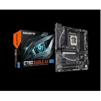 Gigabyte Z790 EAGLE AX Intel LGA 1700 ATX Motherboard, 4x DDR5 ~192GB, 3x PCI-E x16, 3x M.2, 4x SATA,  5x USB 3.2, 1x USB-C, 2x USB 2.0