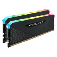 Corsair Vengeance RGB RS 32GB (2x16GB) DDR4 3600MHz C18 18-22-22-42 Black Heatspreader Desktop Gaming Memory