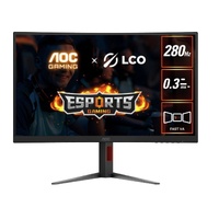 AOC 27' Curved 0.3ms 280Hz,1920 × 1080 (FHD) , Adaptive Sync, HDR10, HDMI 2.0 × 1,DisplayPort 1.4 × 1,Curved Gaming Monitors