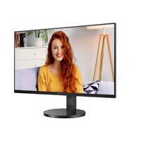 AOC 27' IPS 4K 3840 x 2160 UHD, HDR10, Speakers, Flicker FREE, HDMI 2.0 x 2, DisplayPort 1.4 x 1  black. VESA 100, Height Adjust,  Office Monitor