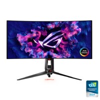 ASUS PG34WCDM 34' ROG Swift OLED Gaming Monitor, Curved OLED (3440 x 1440), 240Hz,  0.03 ms (GTG), G-SYNC, ROG Smart KVM, 90 W T