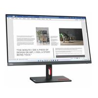 Lenovo ThinkVision S27i-30 27' FHD IPS Monitor 1920x1080 16:9 4ms Low Blue Light VGA 2xHDMI Tilt Adjustment 