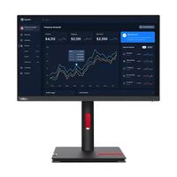 LENOVO ThinkVision T22i-30 21.5' FHD IPS Monitor 1920x1080 16:9 Anti-Glare Height Adjustable Titl Swivel Pivot 4xUSB3.2 Hub VGA