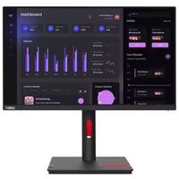 LENOVO ThinkVision T24I-30 23.8'/24' 60Hz FHD Monitor 1920x1080 16:9 4ms Height Adjust Tilt Swivel Pivot 4xUSB3.2 Hub HDMI DP VGA 3yr ~62B0MAR1AU