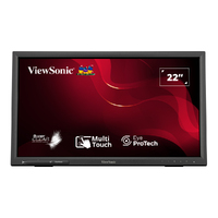 ViewSonic 22' TD2223-2 In-Cell 10 Point Touch FHD Monitor  Advanced Ergonomics, Windows, Android, Chrome, Linux, Raspberry Pi, VESA 100, 2024
