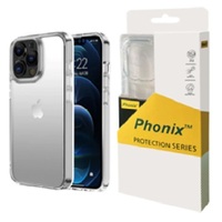 Phonix Apple iPhone 15 Pro (6.1') Clear Rock Shockproof Case - Enhanced Durability, Slim, Lightweight, Shields Your Phone from S
