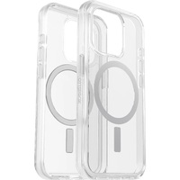 OtterBox Symmetry+ MagSafe Apple iPhone 15 Pro (6.1") Case Clear - (77-93026), Antimicrobial,DROP+ 3X Military Standard,Raised Edges