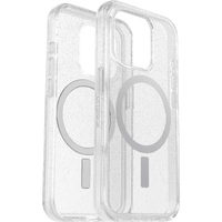 OtterBox Symmetry+ MagSafe Apple iPhone 15 Pro (6.1") Case Stardust (Clear Glitter) - (77-93034), Antimicrobial, DROP+ 3X Milita