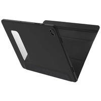 OtterBox React Folio Samsung Galaxy Tab A9+ (11') Case - Black (77-95385), DROP+ Military Standard, Multi-Position Stand