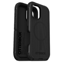 OtterBox Defender MagSafe Apple iPhone 16 Case Black - (77-95961), DROP+ 7X Military Standard, Tri-Layer,Port Covers, Silicone Outer Cover