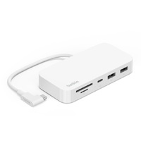 Belkin Fit to Hero Hub - (INC011btWH), Up to 10 Gbps data transfer speed, Compact and versatile design, Convenient port access