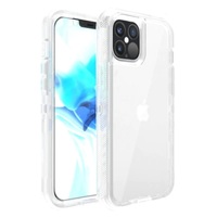 Phonix Apple iPhone 12 / iPhone 12 Pro Clear Diamond Case (Heavy Duty) - Shock Absorption Bumper Design, Slim Fit No Need to Remove Case