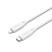 Cygnett Essentials Lightning to USB-C (2.0) Cable (1M) - White (CY4696PCCCL), 30W, 480Mbps Transfer,Fast Charge iPhone/iPad,MFi,Durable PVC,2 Yr. WTY.