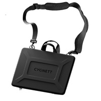 Cygnett Rugged Laptop Sleeve with Handle + Shoulder Strap - Medium 15"- 16" - Black (CY5056CSSLS),360 Protection,Universally Compatible,Heavy Duty Zip