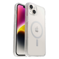 OtterBox Symmetry+ Clear MagSafe Apple iPhone 14 Plus Case Clear - (77-89170), Antimicrobial, DROP+ 3X Military Standard, Raised