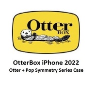 OtterBox Otter + Pop Symmetry Apple iPhone 14 Pro Case Black - (77-88754), Antimicrobial, DROP+ 3X Military Standard, Swappable PopGrip, Raised Edges