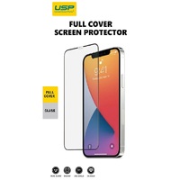 USP Tempered Glass Screen Protector for Apple iPhone 12 Mini Full Cover - 9H Surface Hardness, Perfectly Fit Curves, Anti-Scratch