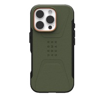 UAG Civilian MagSafe Apple iPhone 16 Pro Max (6.9') Case - Olive Drab (114445117272), 20ft. Drop Protection (6M),Tactical Grip, Raised Screen Surround