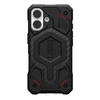 UAG Monarch Pro Kevlar Apple iPhone 16 Plus (6.7') Rugged Case - Kevlar Black (114455113940), 25ft. Drop Protection (7.6M), Built-in Magnet for MagSaf