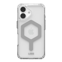 UAG Plyo MagSafe Apple iPhone 16 (6.1') Case - Ice/Silver (114482114333),16ft. Drop Protection (4.8M), Armored Shell, Air -Soft Cornerss