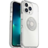 OtterBox Otter + Pop Symmetry Clear Apple iPhone 13 Pro Case Clear Pop - (77-84517), Antimicrobial, DROP+ 3X Military Standard,