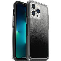 OtterBox Symmetry Clear Apple iPhone 13 Pro Case Ombre Spray (Clear/Black) - (77-83492), Antimicrobial, DROP+ 3X Military Standa