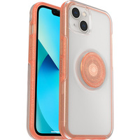 OtterBox Otter + Pop Symmetry Clear Apple iPhone 13 Case Melondramatic (Clear/Orange) - (77-85392), Antimicrobial, DROP+ 3X Mili