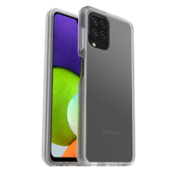 OtterBox React Samsung Galaxy A22 4G (6.4') Case Clear - (77-82989), Raised Screen Bumpers, Ultra-Slim, Soft Touch Edges Great Grip,Sleek Lines