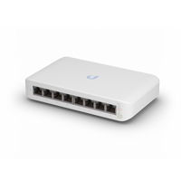 Ubiquiti UniFi Switch Lite 8 PoE, 4x PoE Output Ports, 52W PoE Supply, Fanless, Wall Mount Kit Included