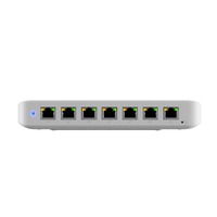 Ubiquiti Ultra 60W, Compact 8-port Layer 2 GbE PoE Switch With Versatile Mounting Option, 7 GbE PoE+ Output ports, 1 GbE port wi