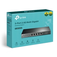 TP-Link TL-SG105-M2 5-Port 2.5G Desktop Switch, Up To 25G Switching Capacity, Connects 2.5G NAS/Server