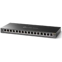 TP-Link TL-SG116E 16-Port Gigabit Unmanaged Pro Switch Desktop/Wall Mounting L2 Features 32xVLAN 32Gbps Capacity 23.81Mpps 8K MAC 4.1Mb Buffer Fanless