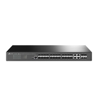 TP-Link TL-SG3428XF JetStream 24-Port SFP L2+ Managed Switch with 4 10GE SFP+ Slots Omada