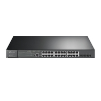 TP-Link TL-SG3428XMP JetStream 24-Port Gigabit and 4-Port 10GE SFP+ L2+ Managed Switch with 24-Port PoE+,Omada