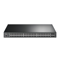 TP-Link TL-SG3452XP JetStream 48-Port Gigabit and 4-Port 10GE SFP+ L2+ Managed Switch with 48-Port PoE+ Omada