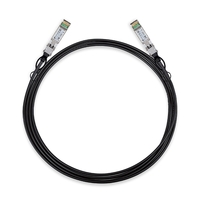 TP-Link TL-SM5220-3M 3 Meter 10G SFP+ Direct Attach Cable, Drives 10 Gigabit Ethernet, 10G SFP+ Connector on Both Sides