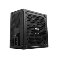MSI MAG A1250GL PCIE5 ATX Power Supply Unit, 80 PLUS Gold, Fully modular flat cables, 0 RPM Mode, Active PFC design